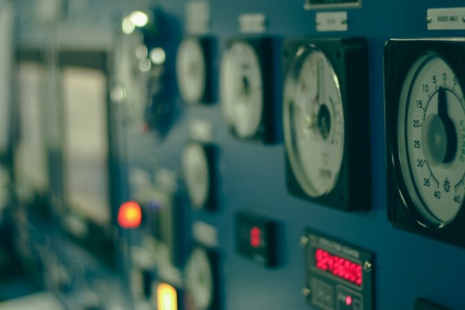 Control panel close-up