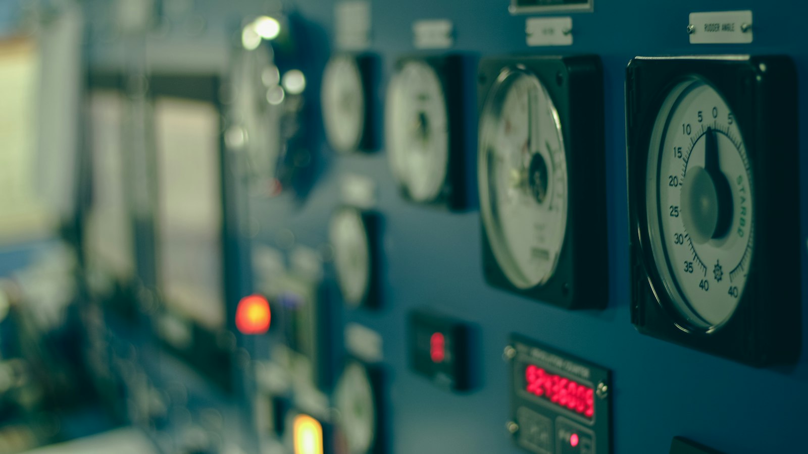 Control panel close-up